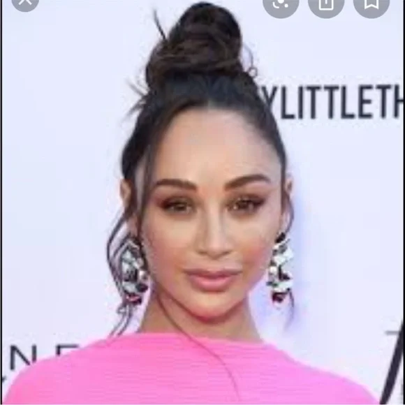 Alexis Bittar 💖Crumpled Rhodium Metal Dangle Large Drop Earrings Silver Tone💖 - Picture 5 of 14